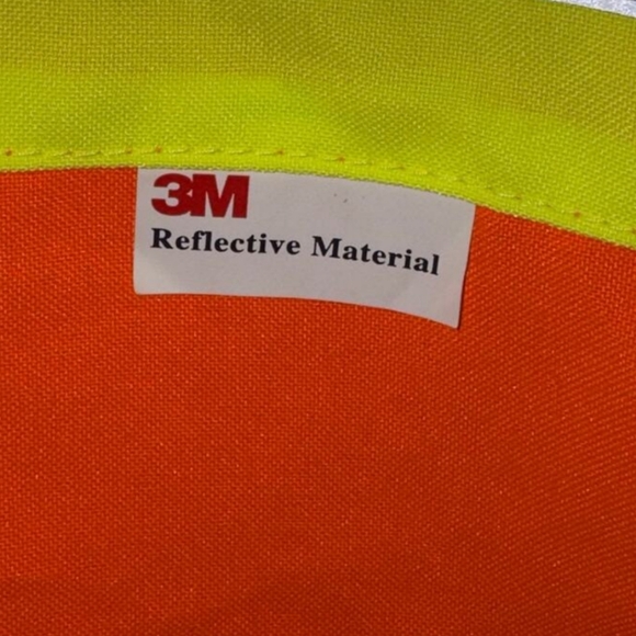 NEW W TAG 3M Walls utility safty ORANGE vest men's Size : medium - Picture 7 of 9